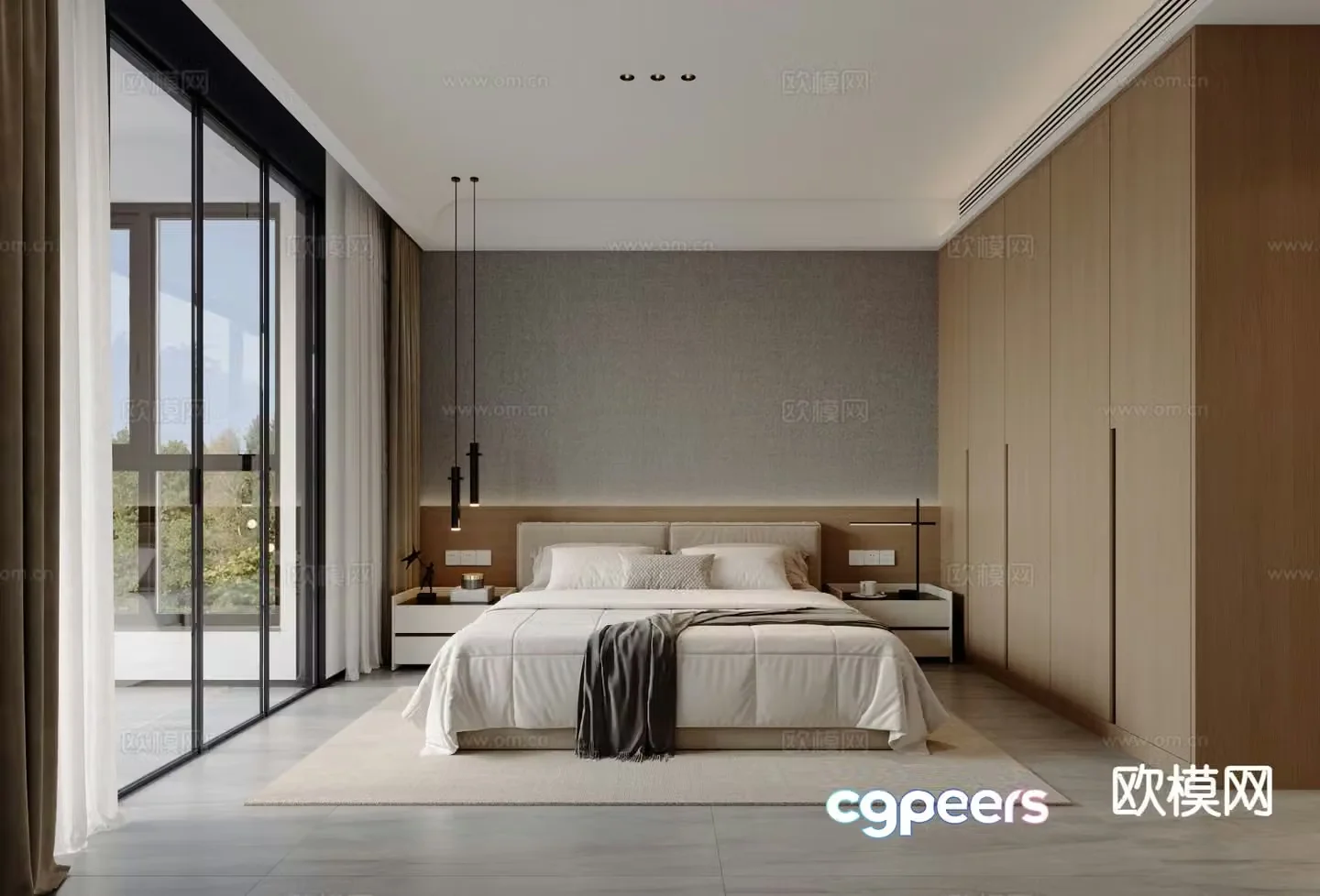 Wabi Sabi bedroom master bedroom 3d model