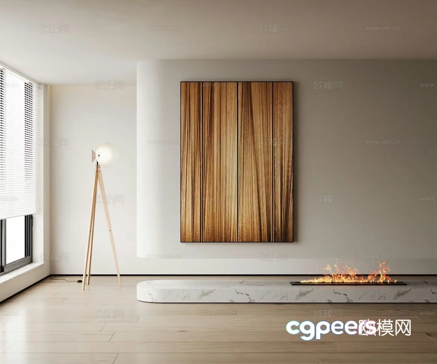 Modern decorative painting 3d model