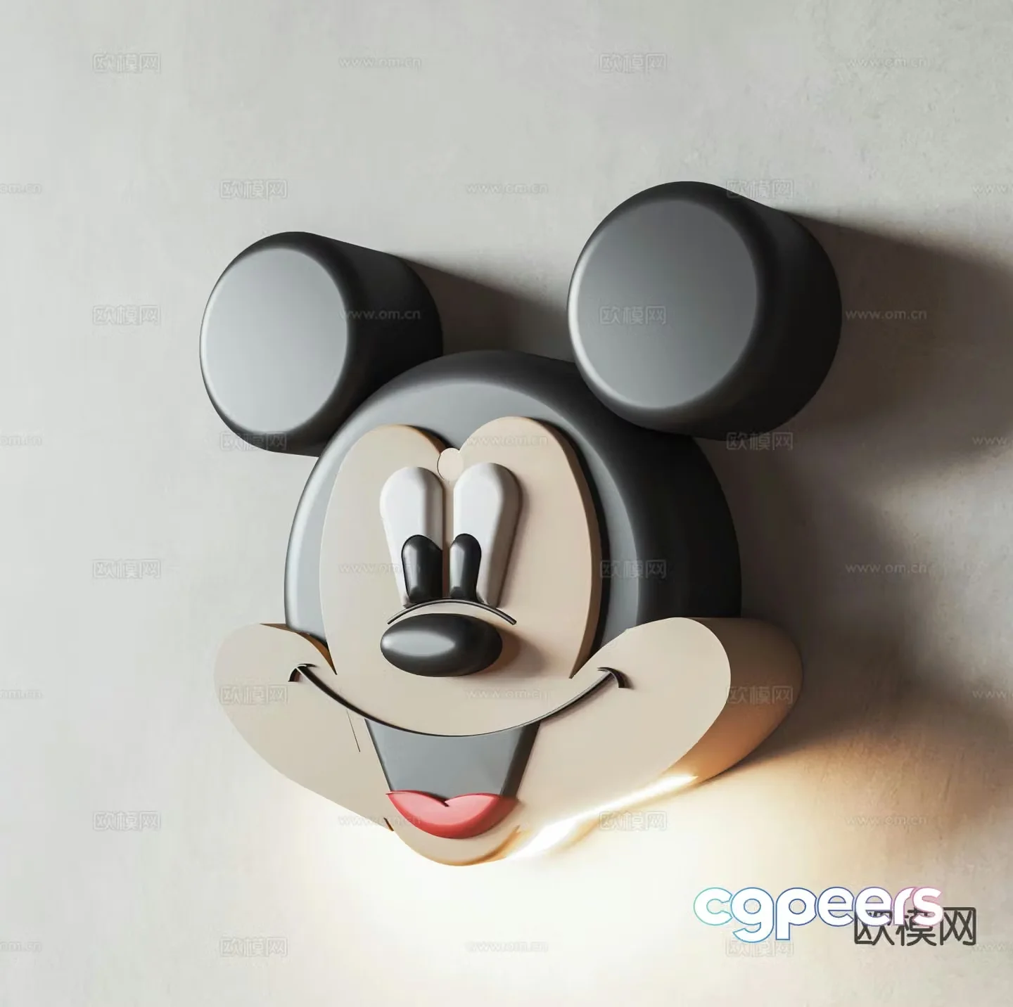Children’s wall lamp Mickey wall lamp 3d model