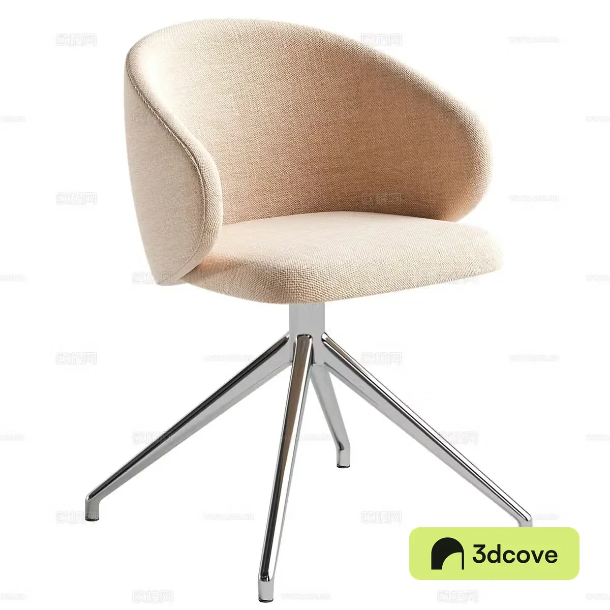 Modern Italian Tuka Upholstered Swing Chair