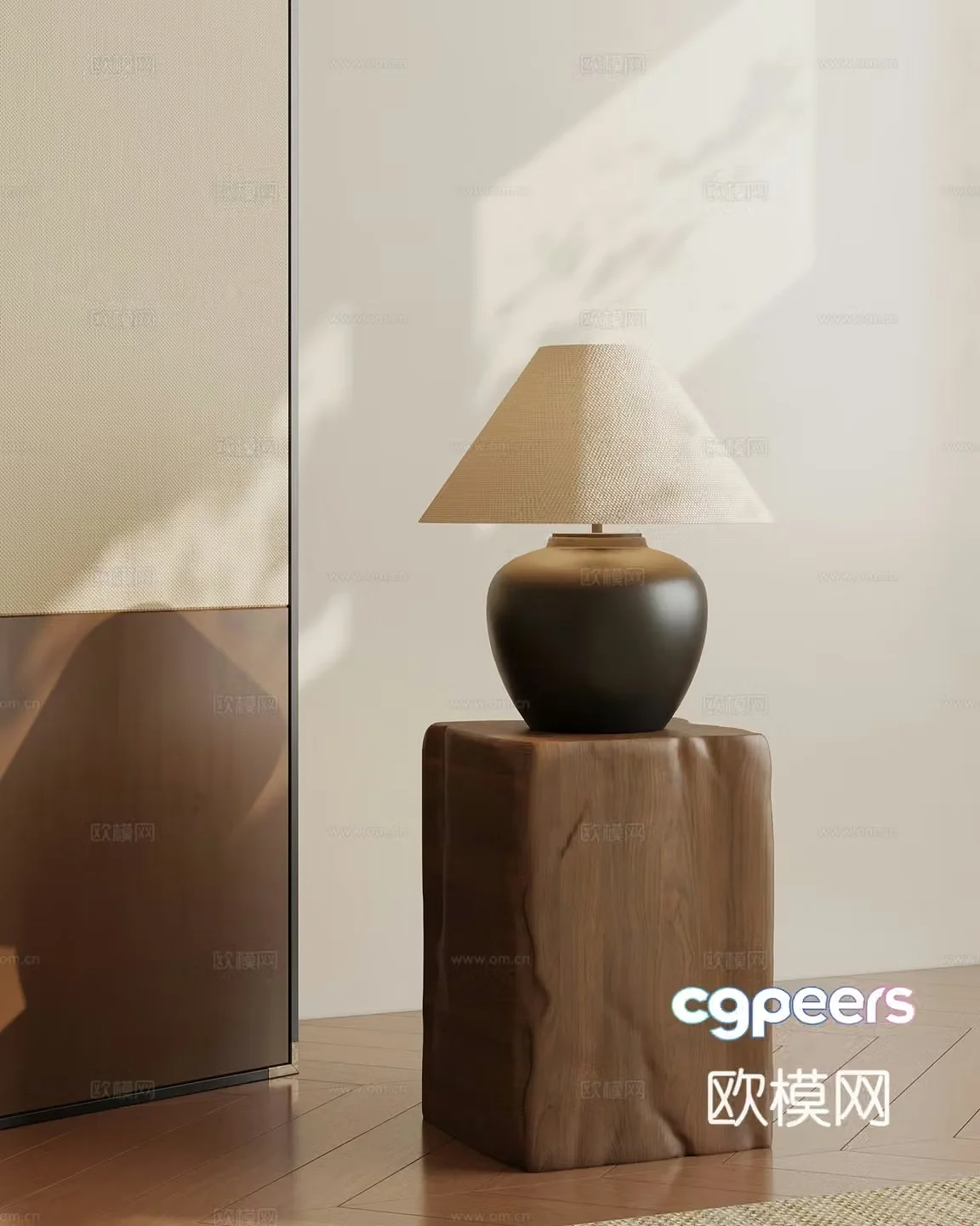 3D model of medieval style table lamp