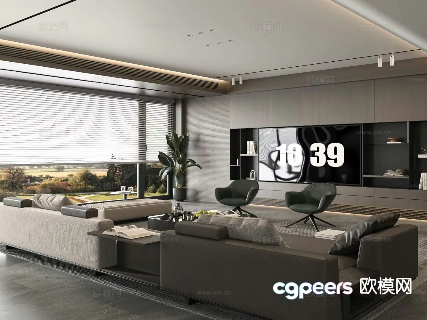 Italian living room 3d model