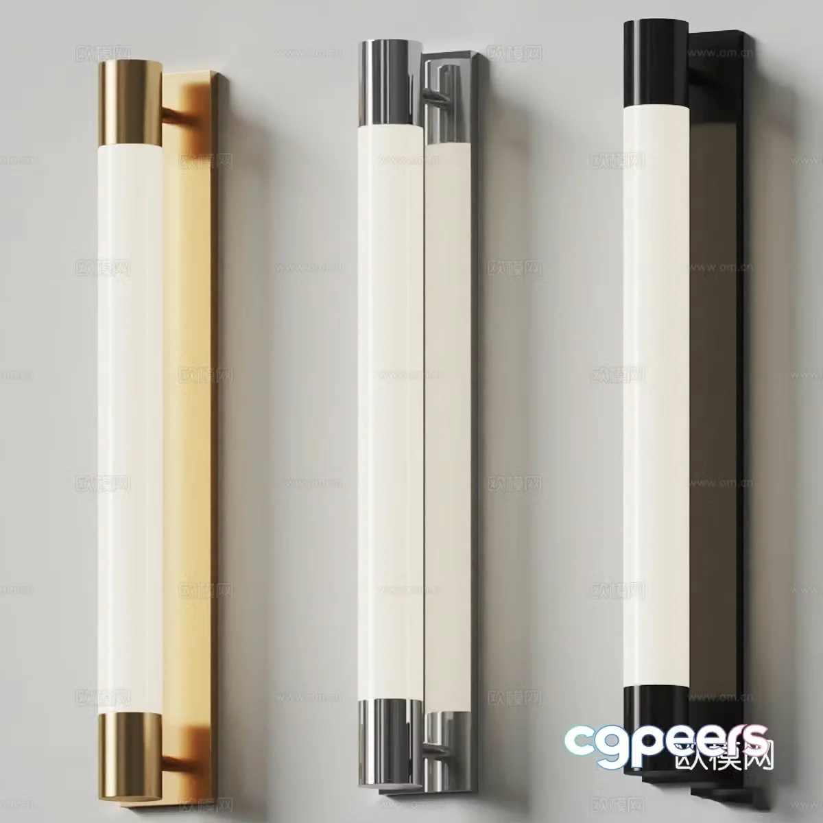 Modern Italian light luxury long wall light 3D model