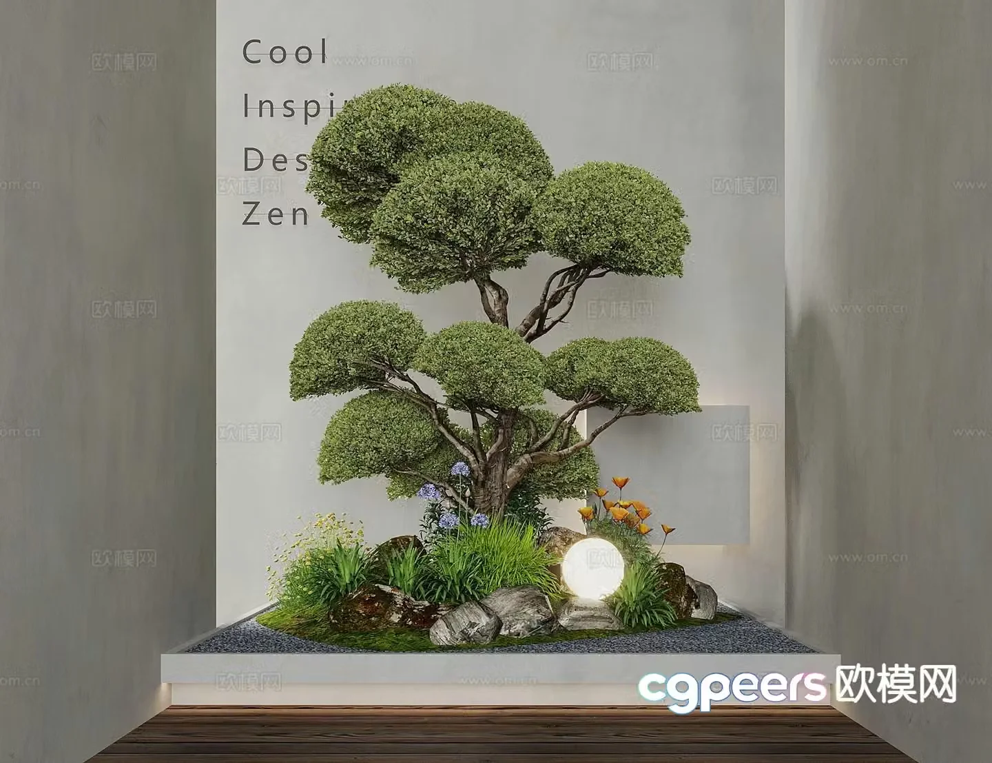 Indoor micro landscape Indoor landscape 3d model