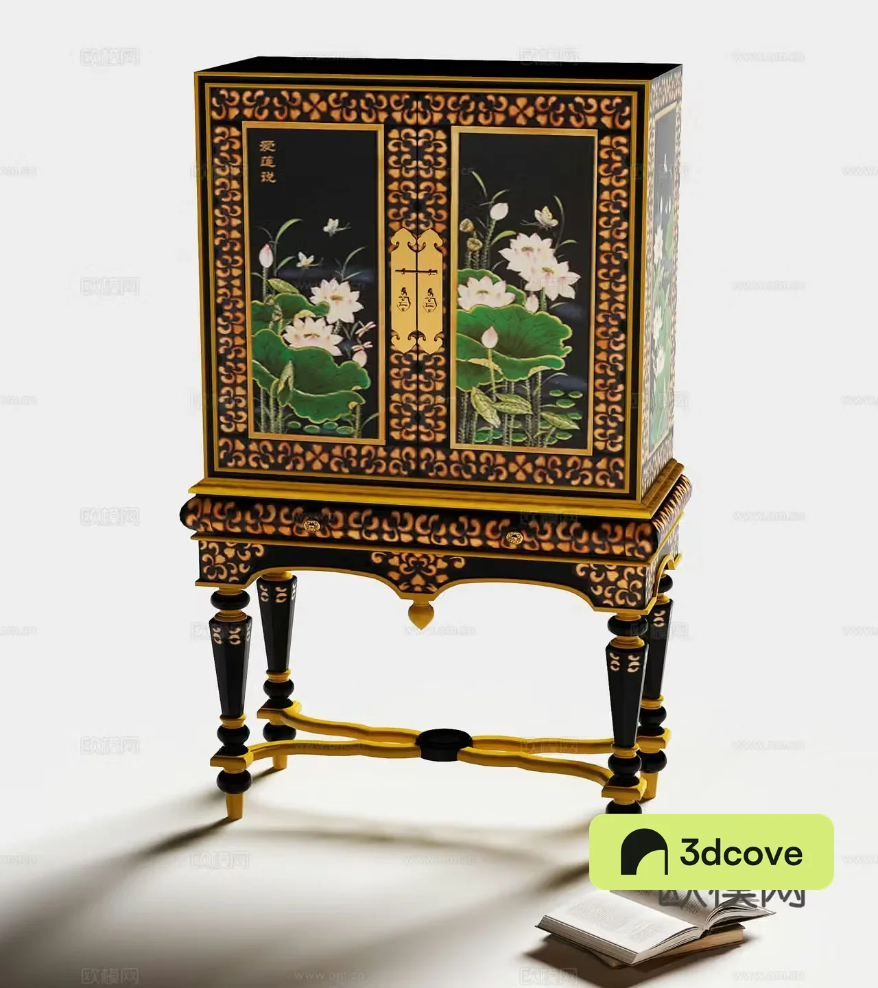 New Chinese style entrance cabinet high cabinet