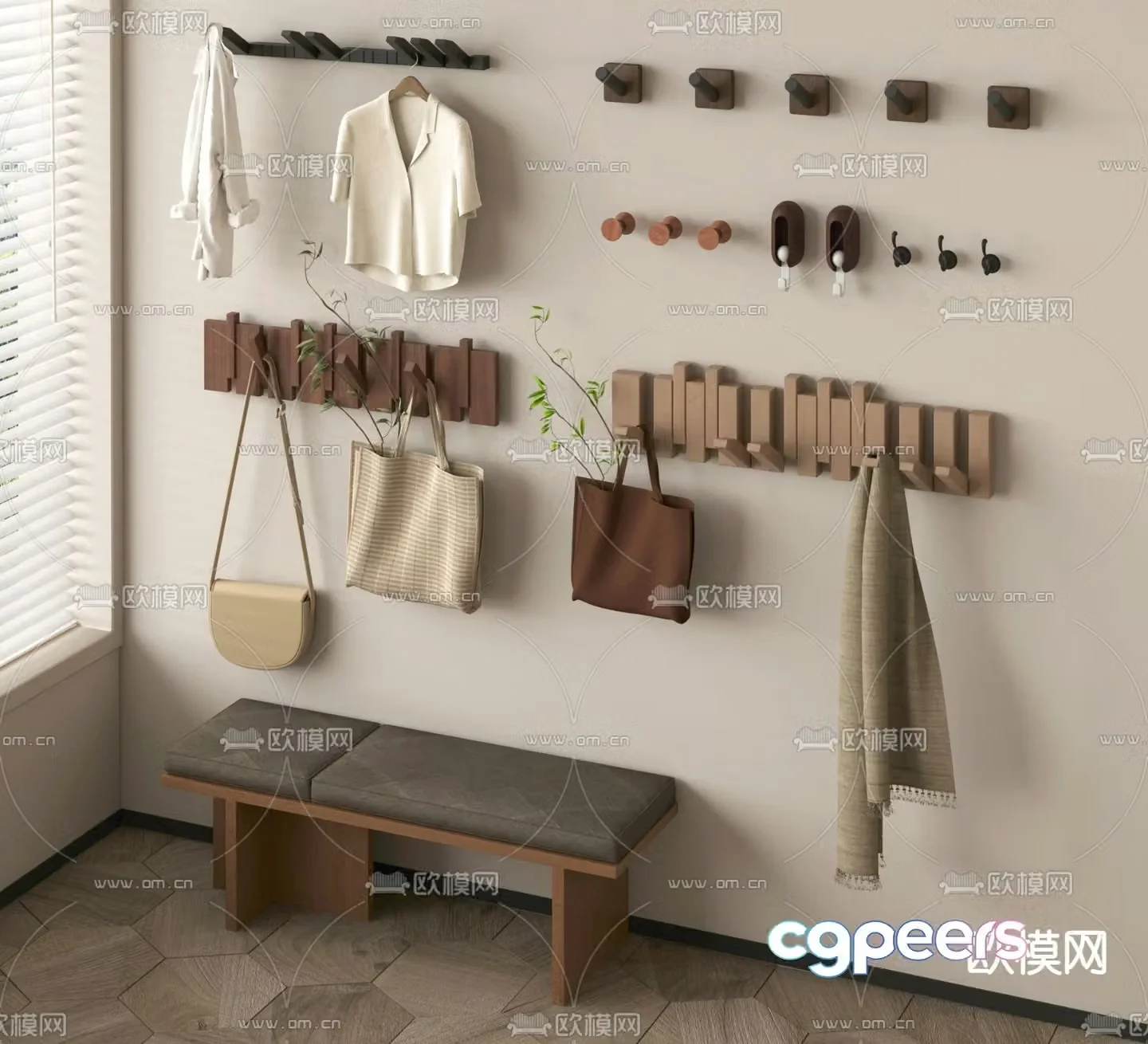 clothes hook clothes hook clothes hanger 3d model