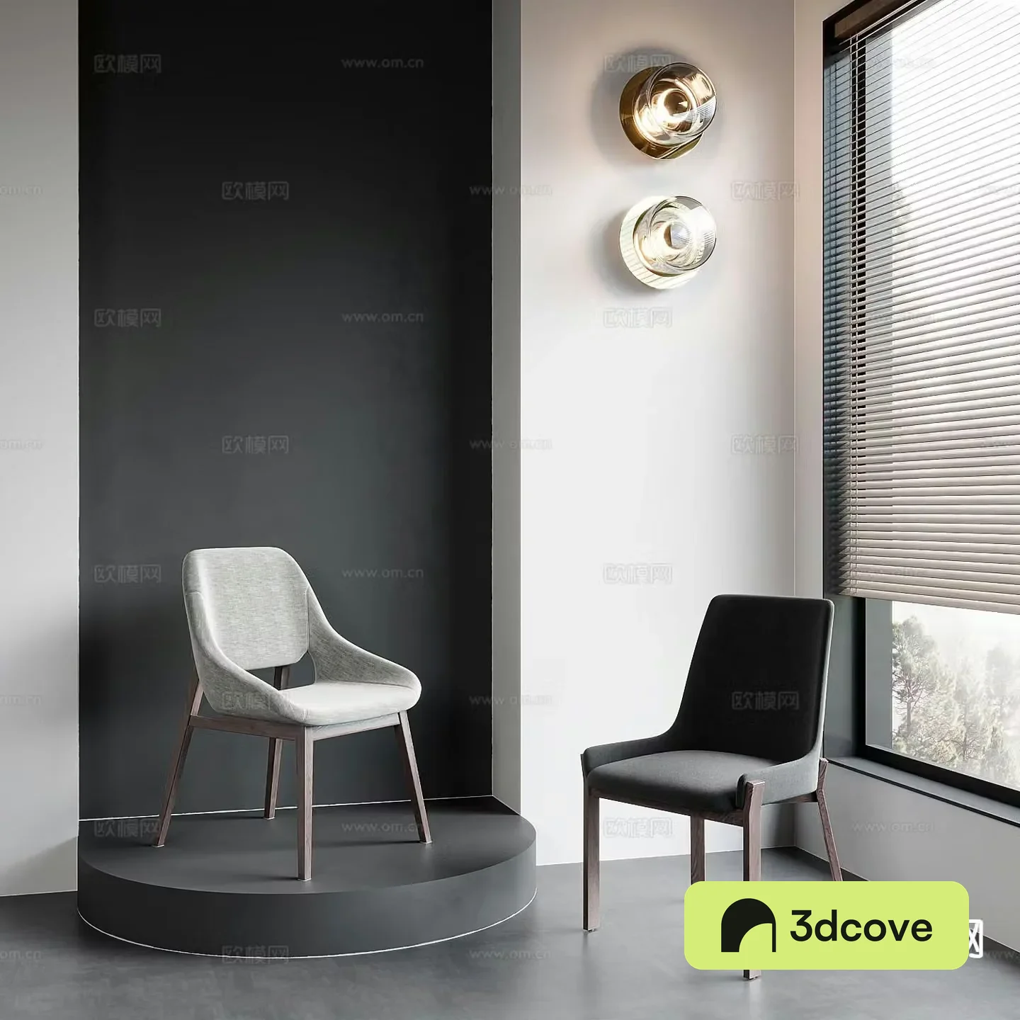 Modern single chair dining chair