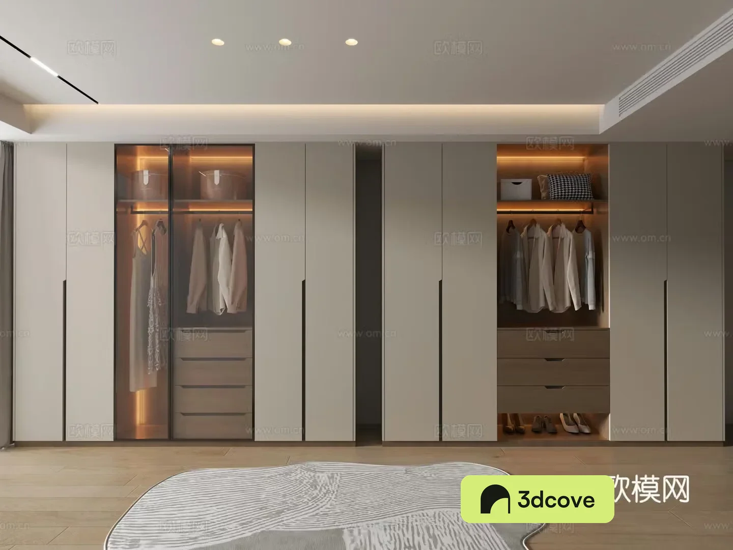 Modern cloakroom