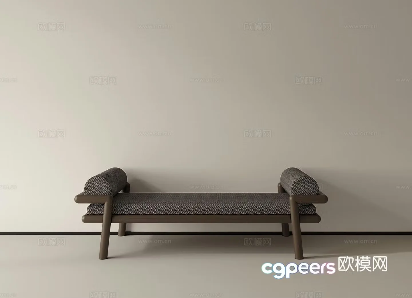 Shoe change stool bed tail bench bench 3D model