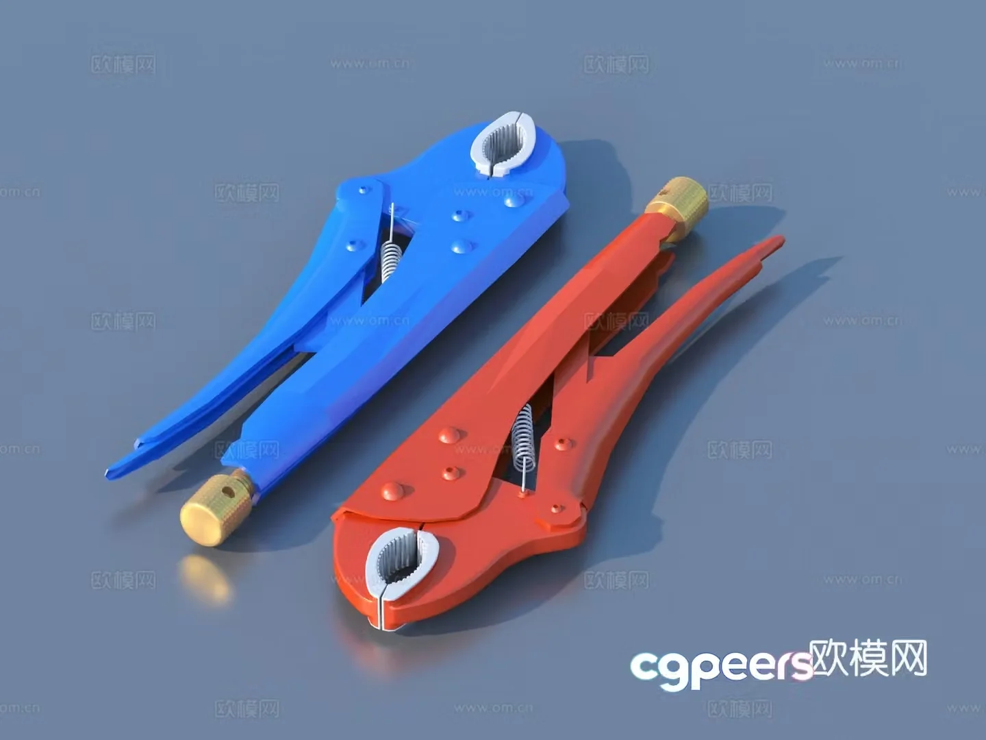 pliers vise needle nose pliers tool hardware tool 3d model