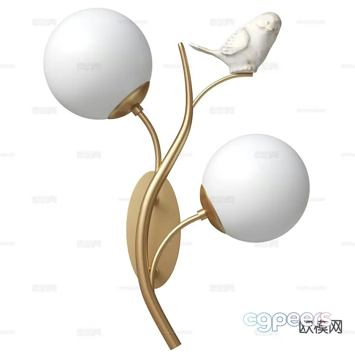 Light luxury wall lamp 3D model