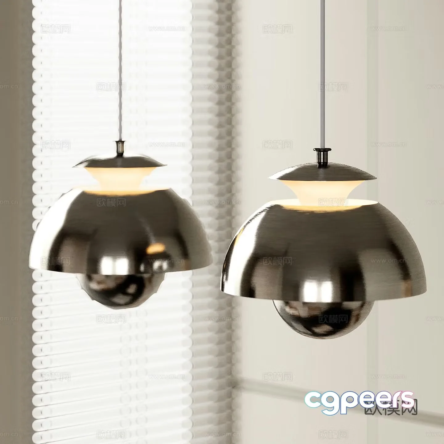 Medium style chandeliers metal chandeliers restaurant chandeliers decorative chandeliers 3D model