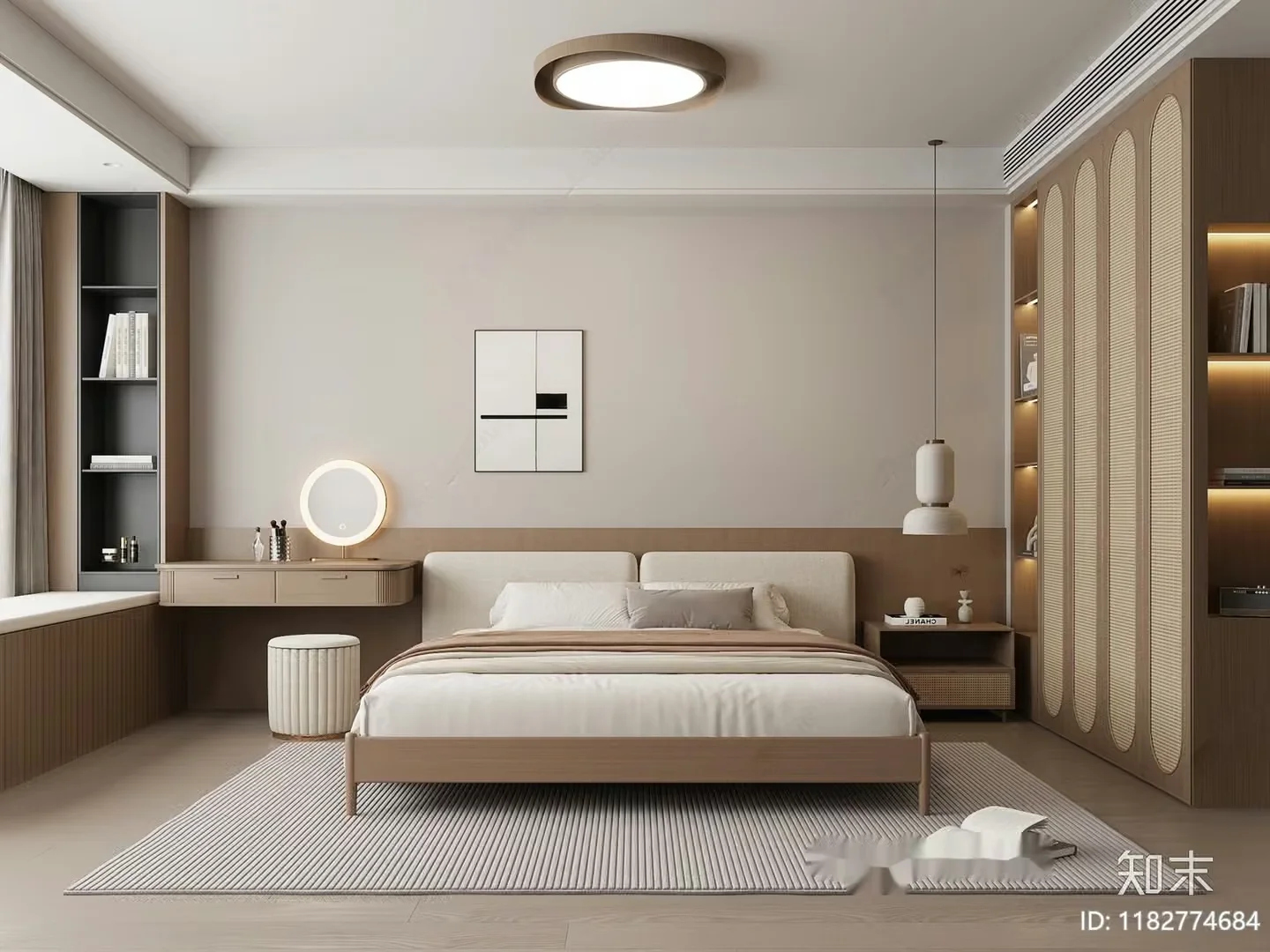 Cozy Bedroom 3D Model – 8223 – CORONA Render