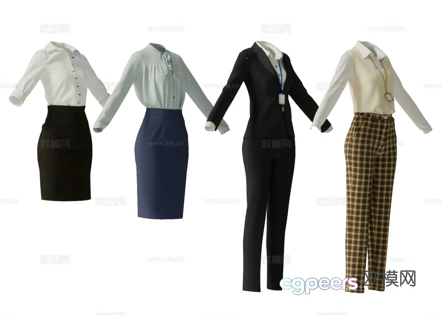 Office Uniform 3d Model