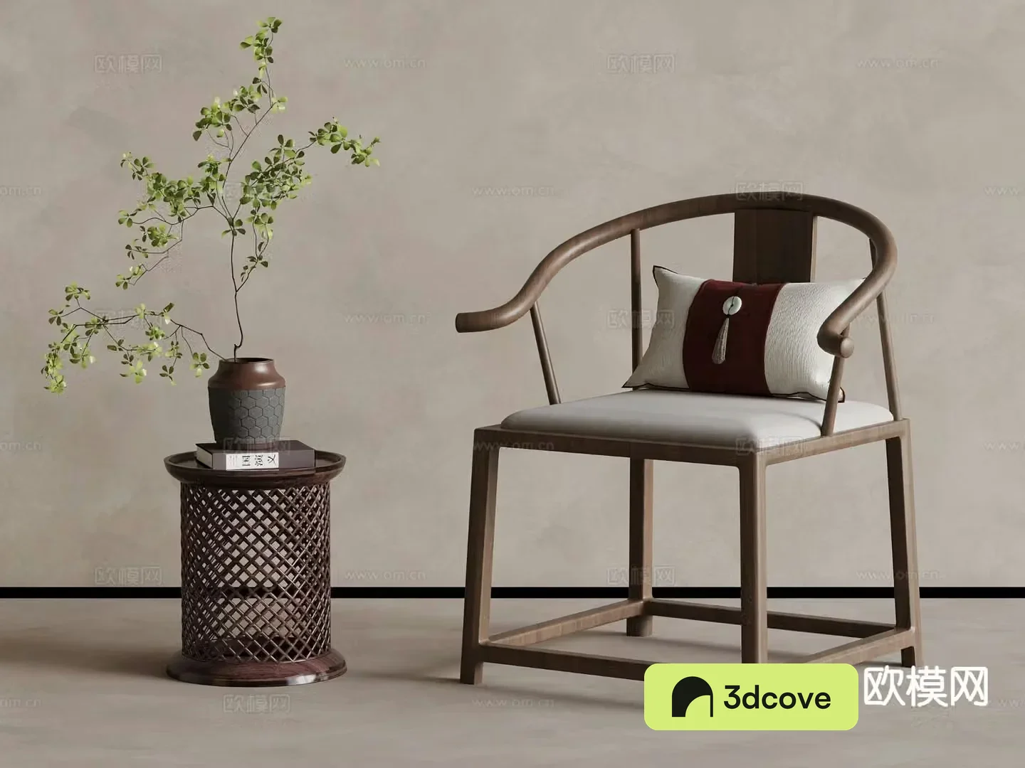 New Chinese style leisure chair armchair chair