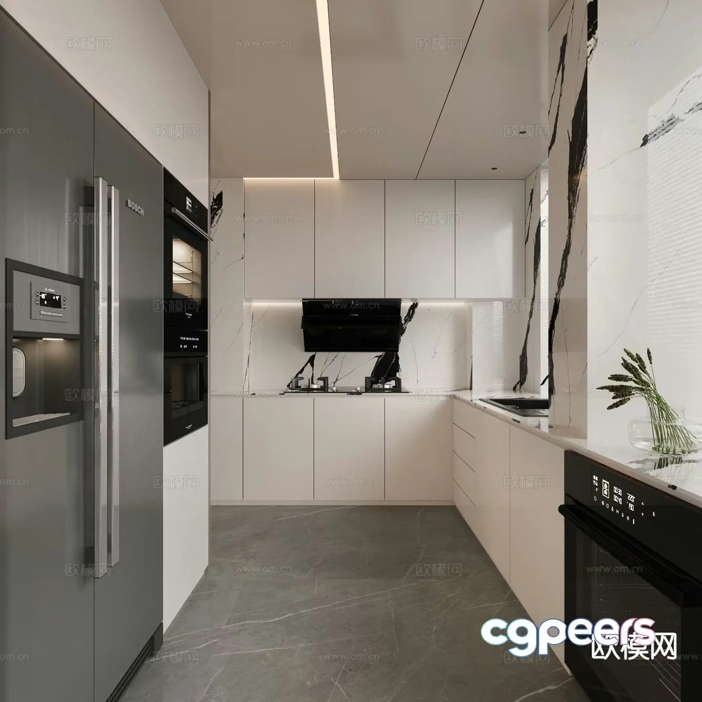 Modern kitchen 3d model