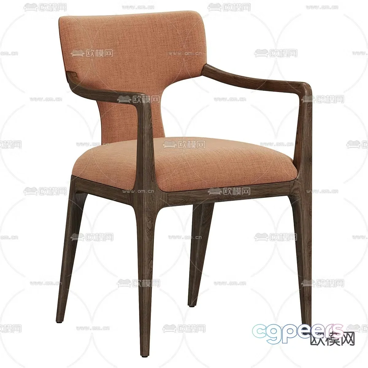 wooden chair chair armchair 3d model