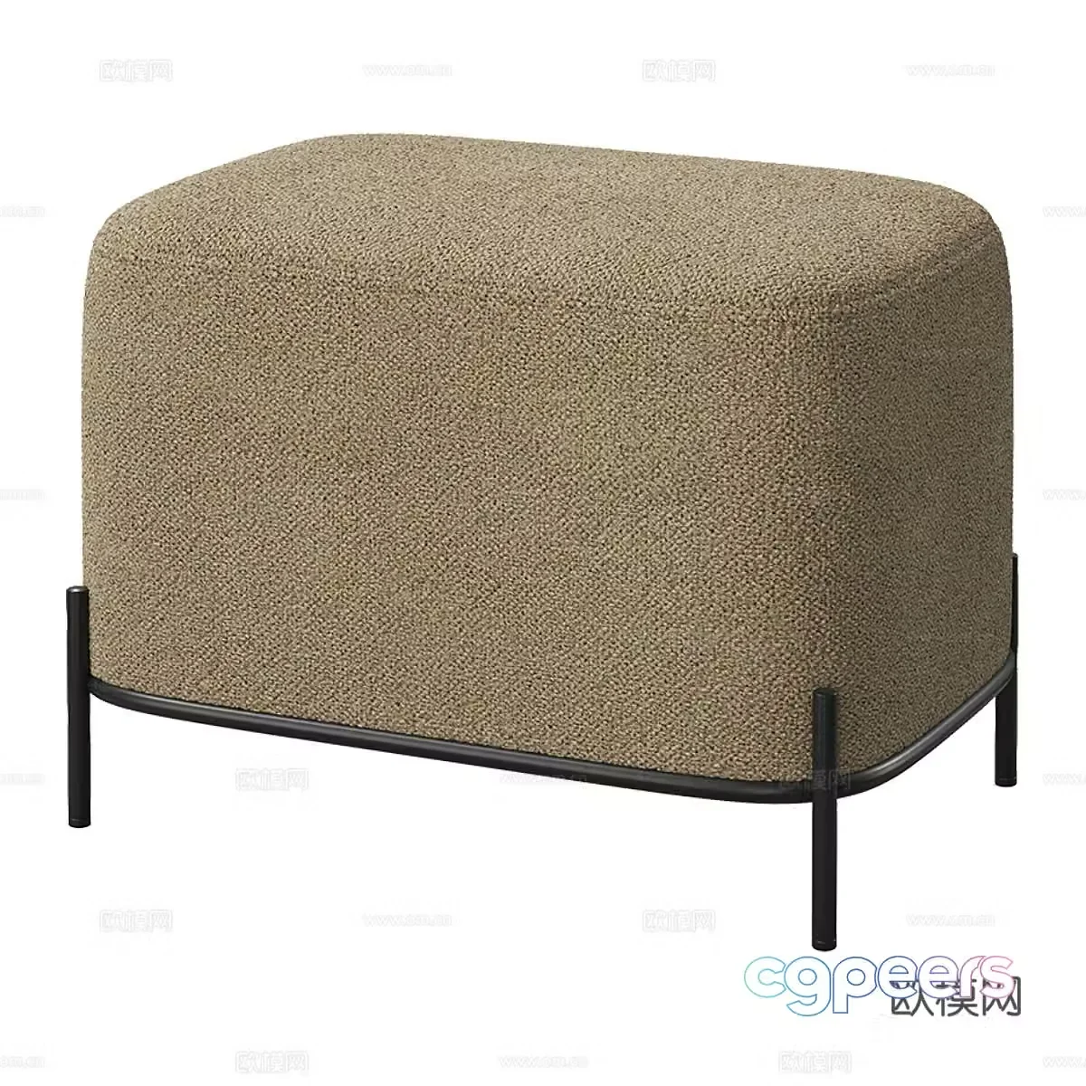 Modern sofa stool low stool stool 3d model
