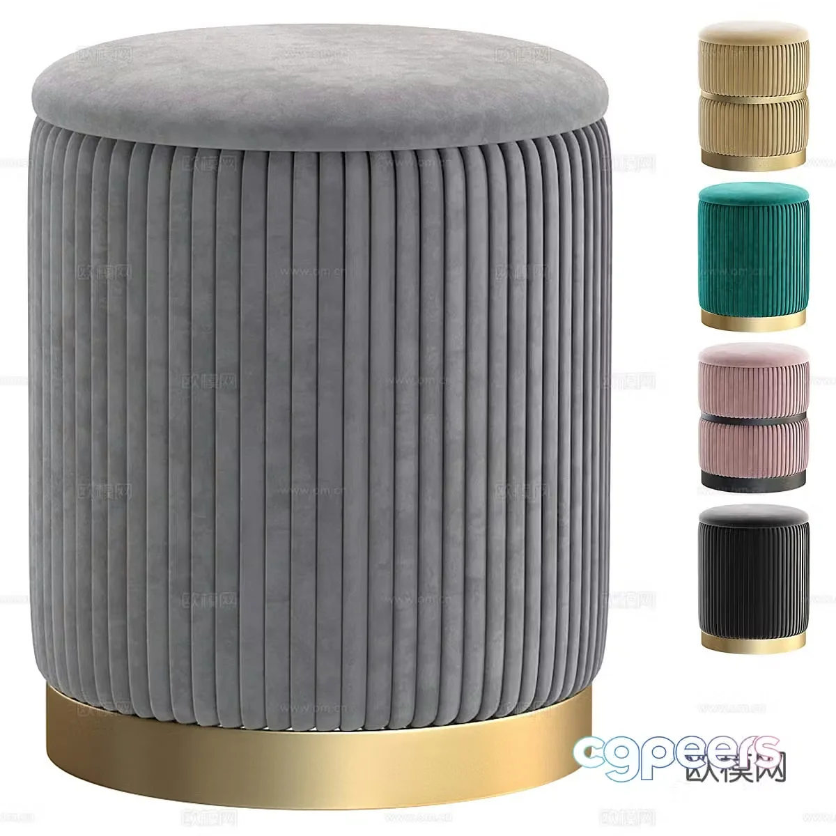 New Chinese Stool Sofa Stool Change 3D Model