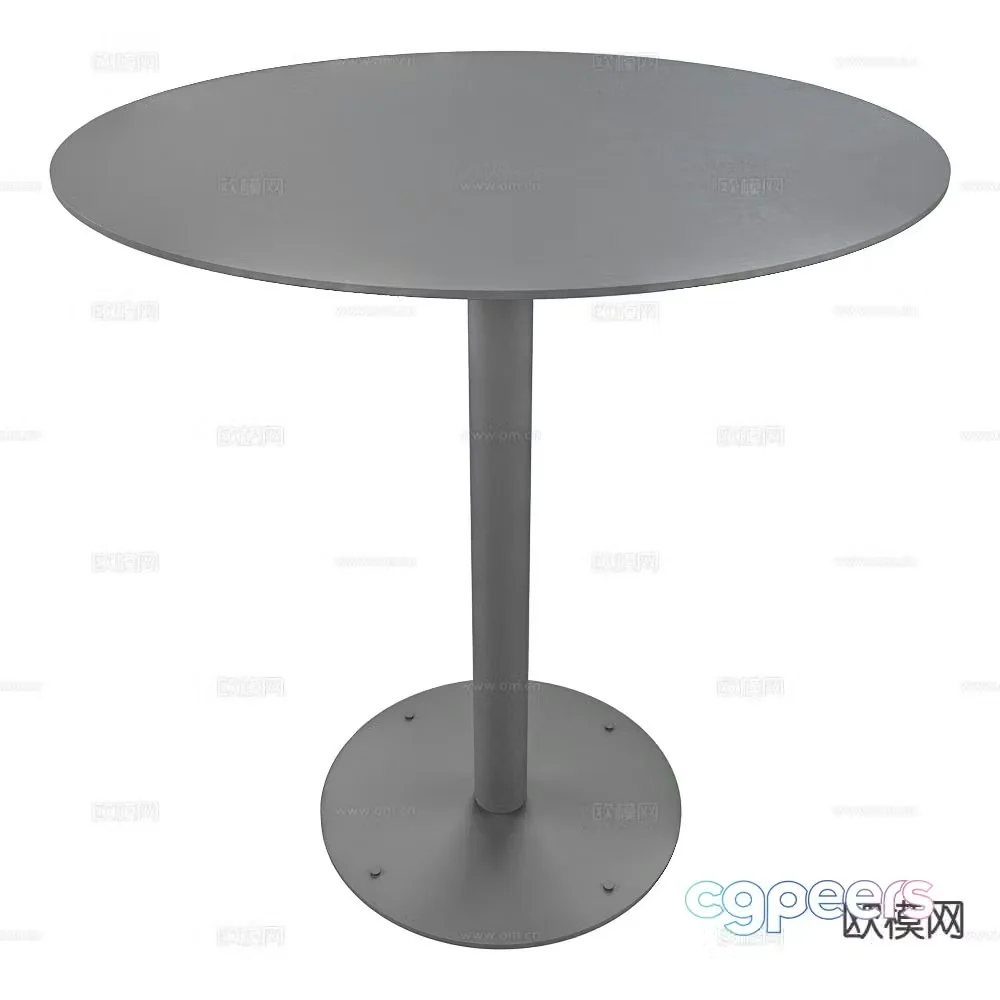 Delo dining table round table 3d model