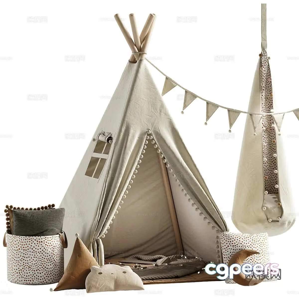 Children’s tent 3d model