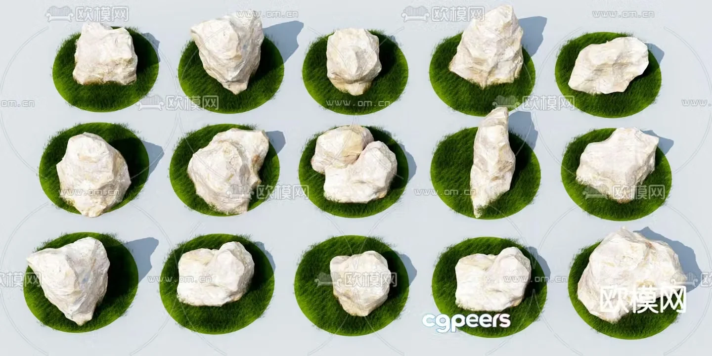 stone landscape stone 3d model