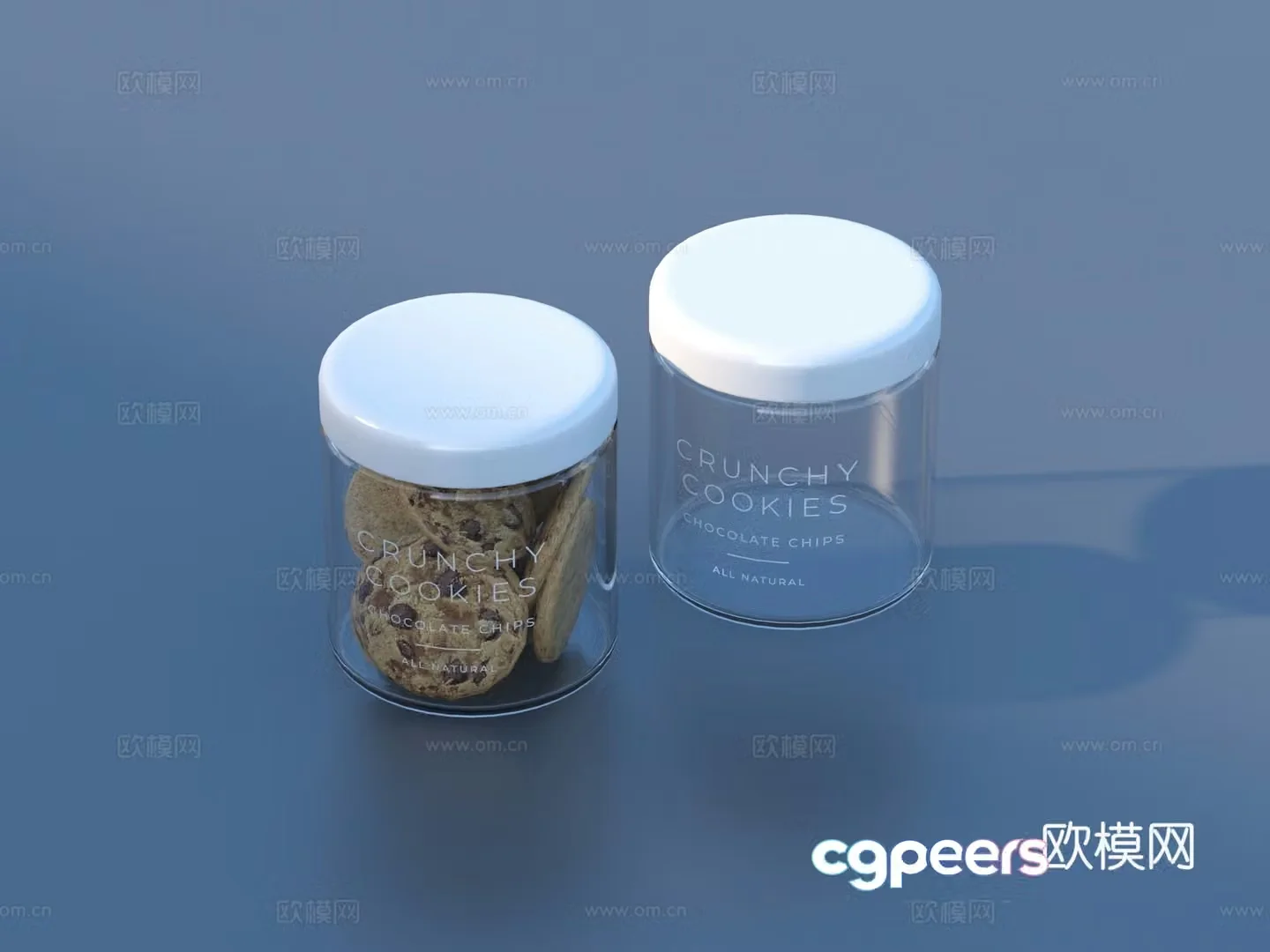 Cookies Glass Jar Cookies Cookies 3D Model