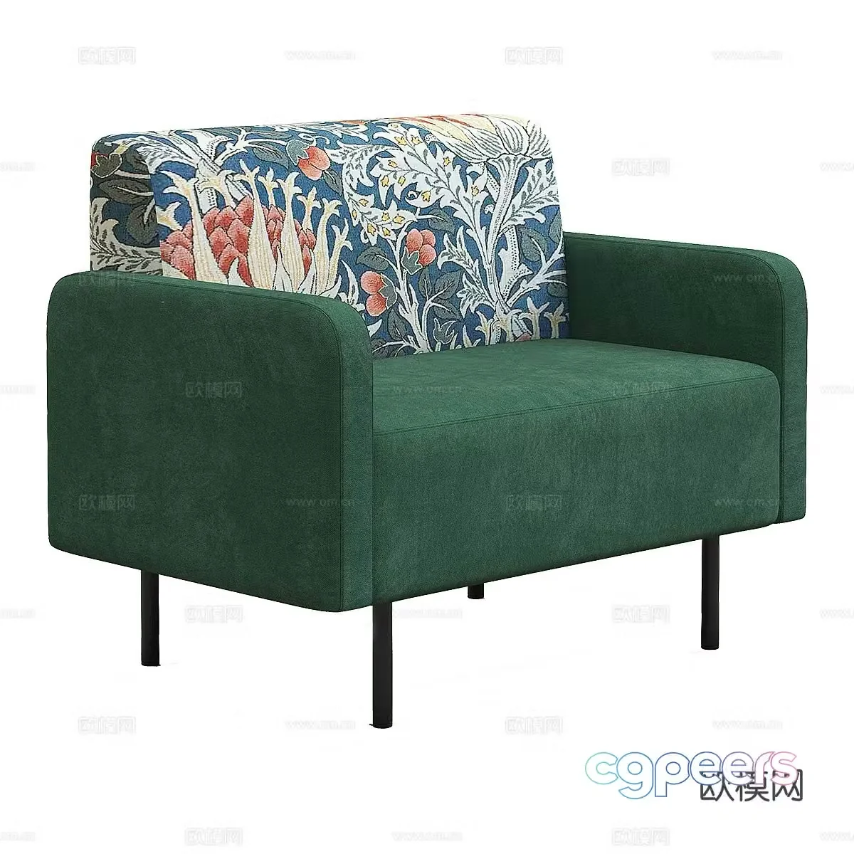 Modern single sofa 3d model