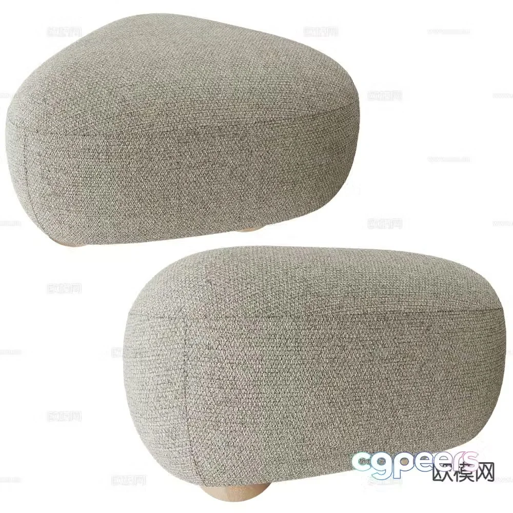 Modernature sofa stool 3d model