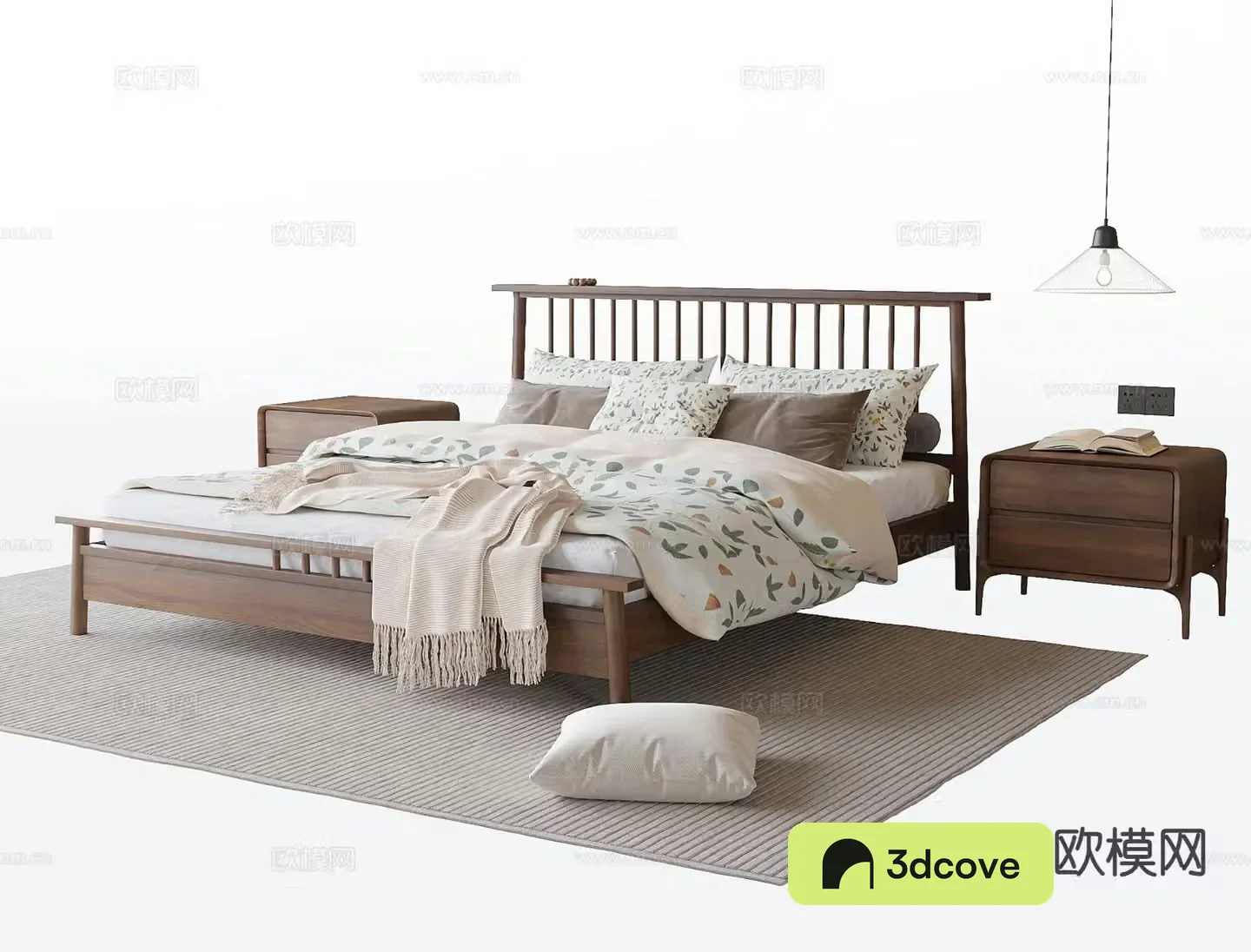 Modern double bed