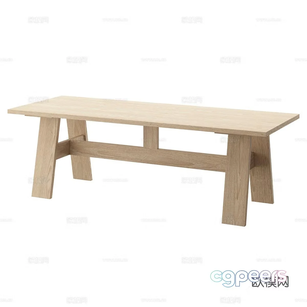 Nordic dining table 3d model