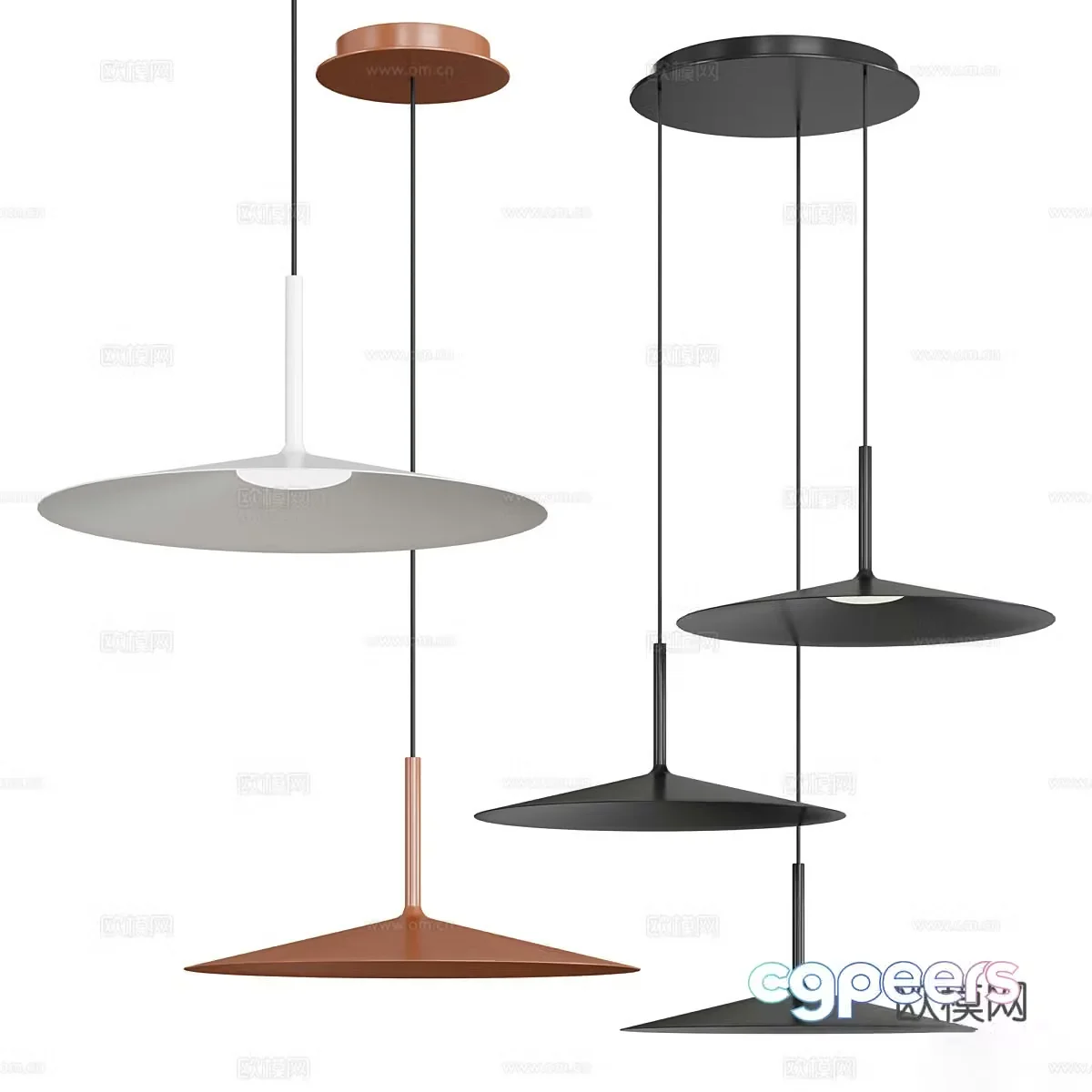 UFO chandelier 3d model