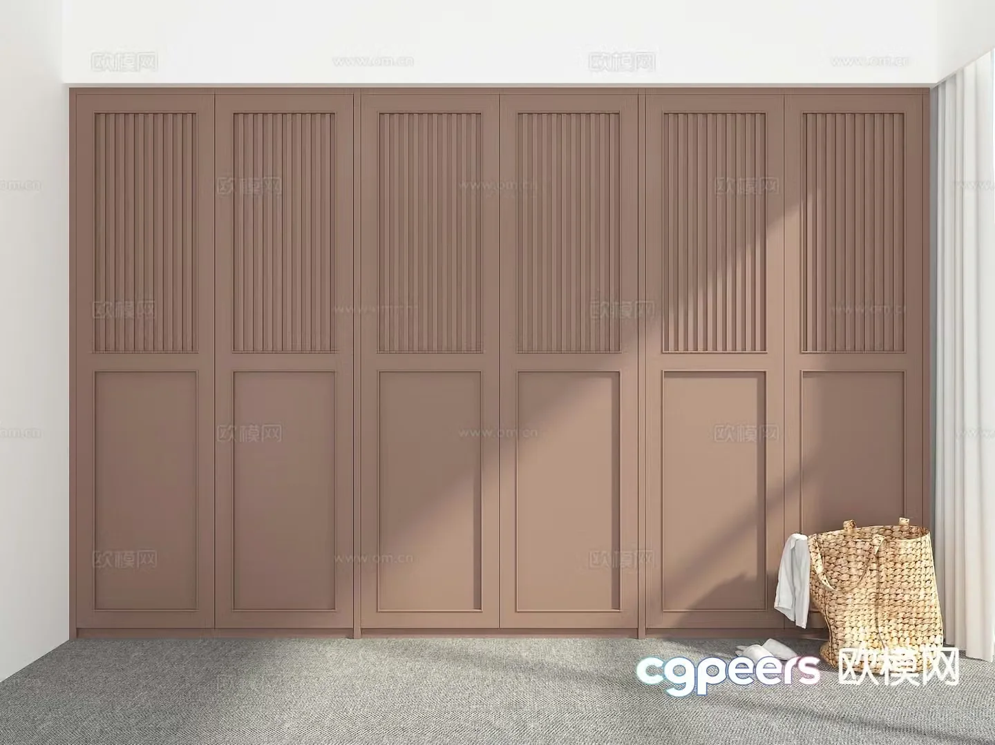 Modern wardrobe 3d model