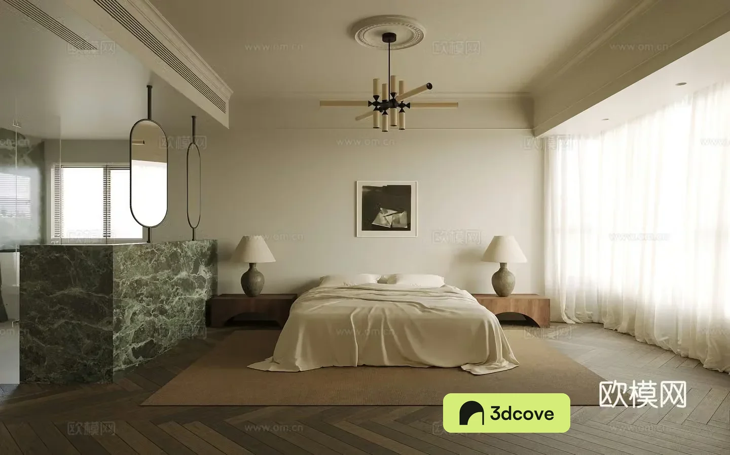 Modern medieval bedroom