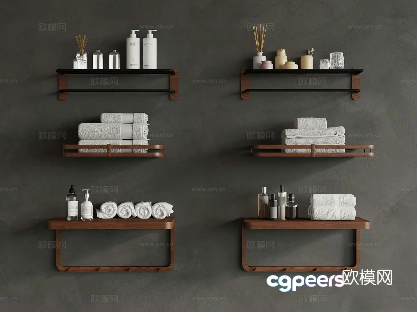 Towel rack Modern towel rack Towel rack Towel products 3D model