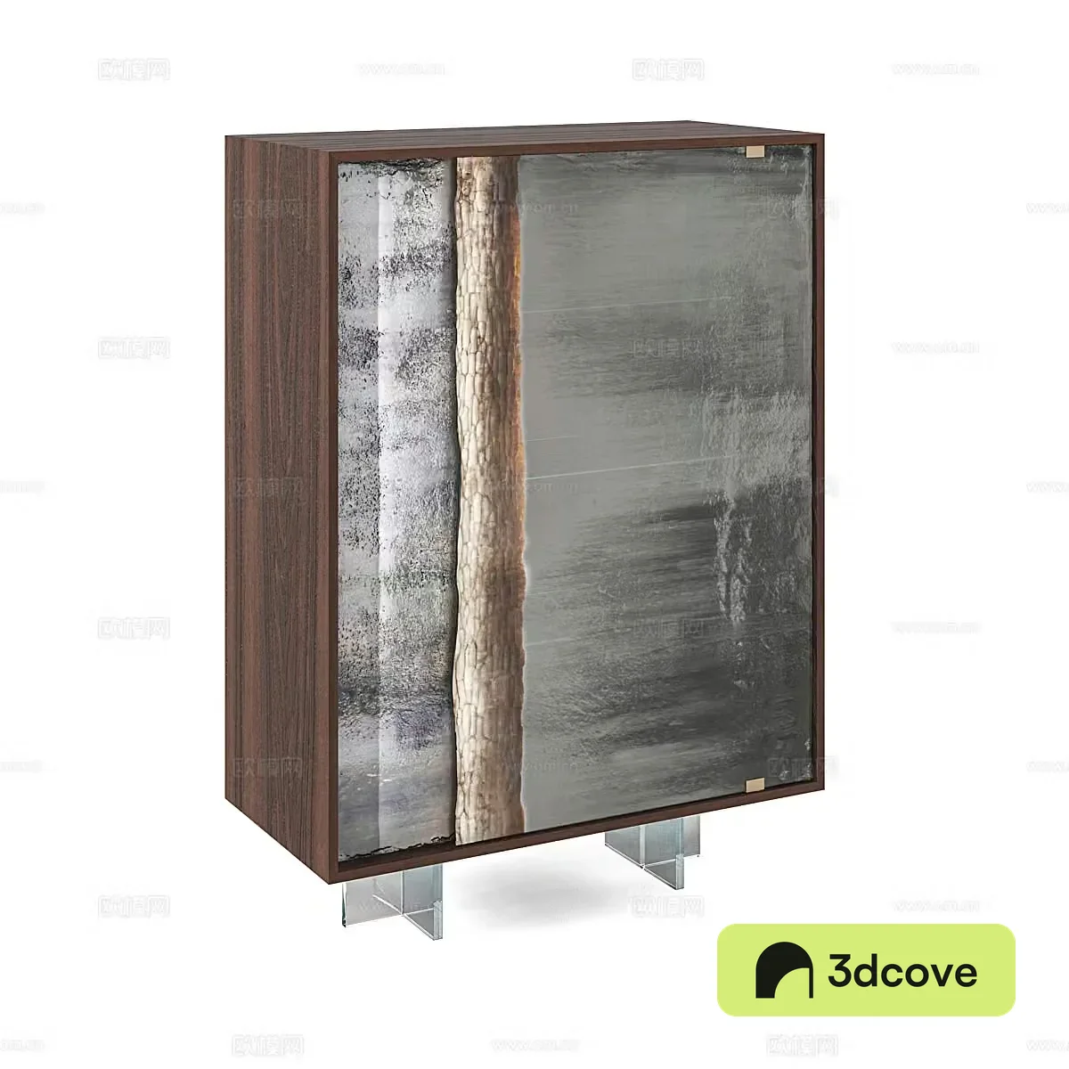Wabi-sabi entrance cabinet