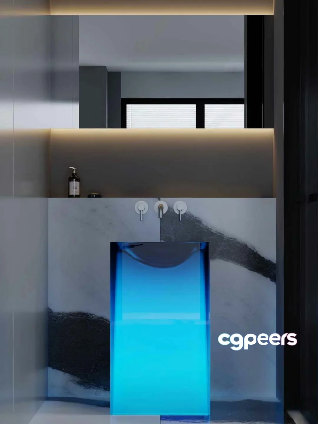 Modern Bathroom Sink 3D Model – 16157 – CORONA Render