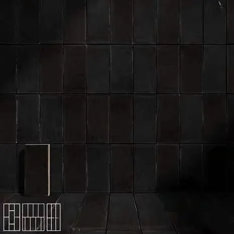 Black Tiled Wall 3D Model – 7374 – CORONA Render