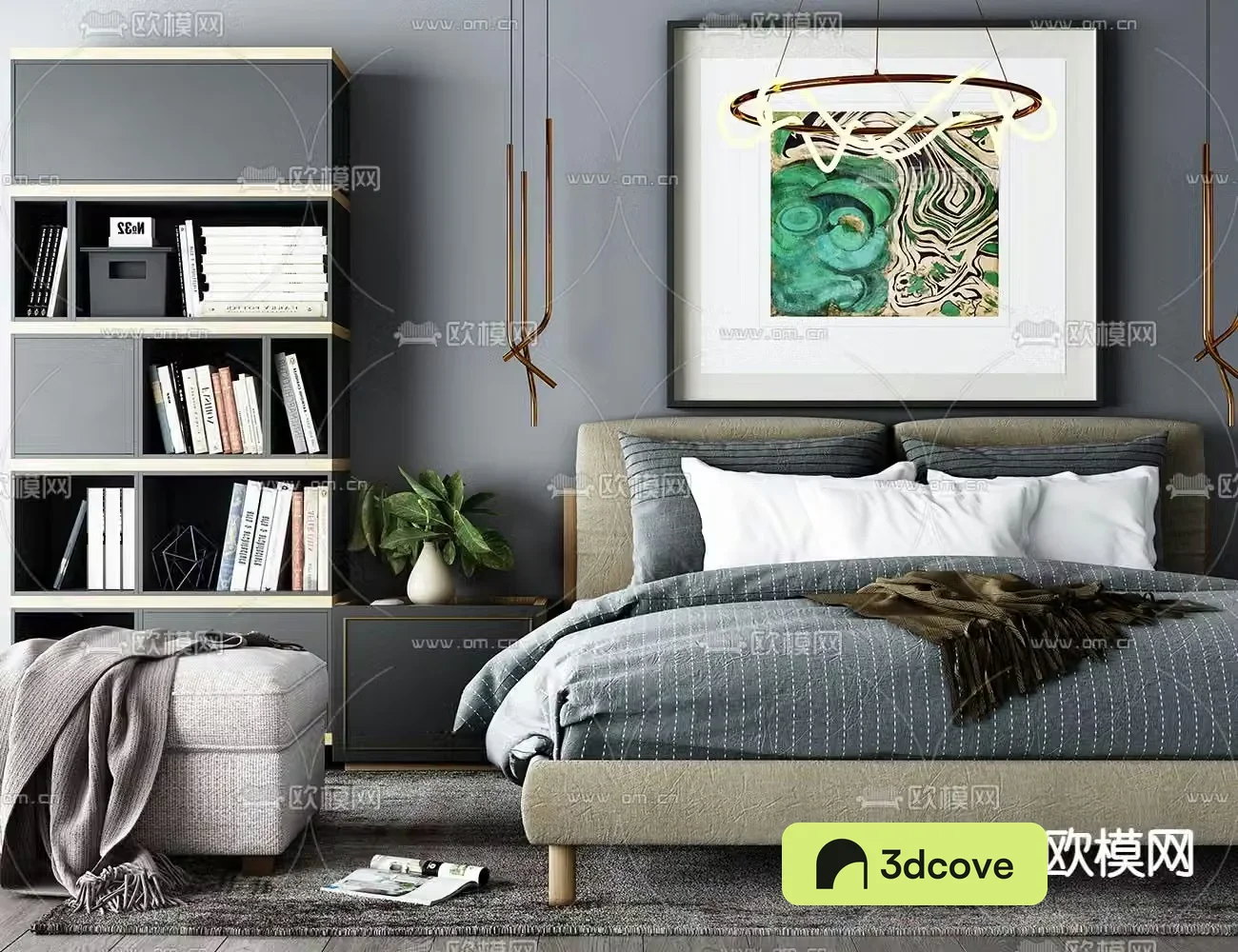 Modern double bed