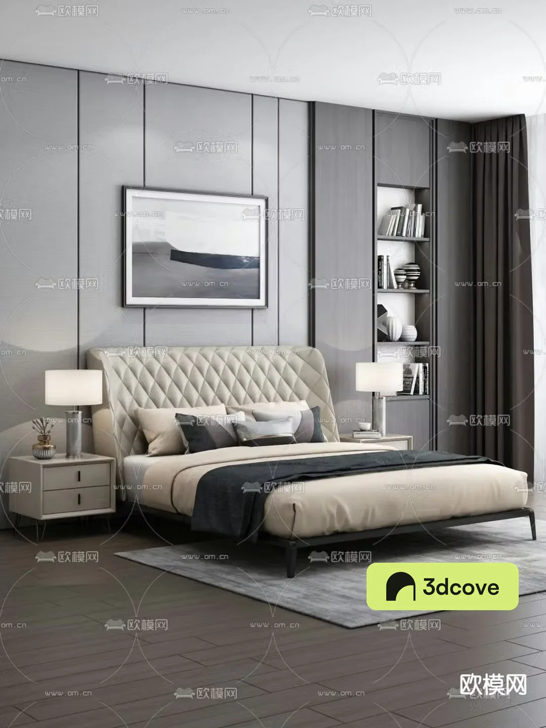 Modern double bed