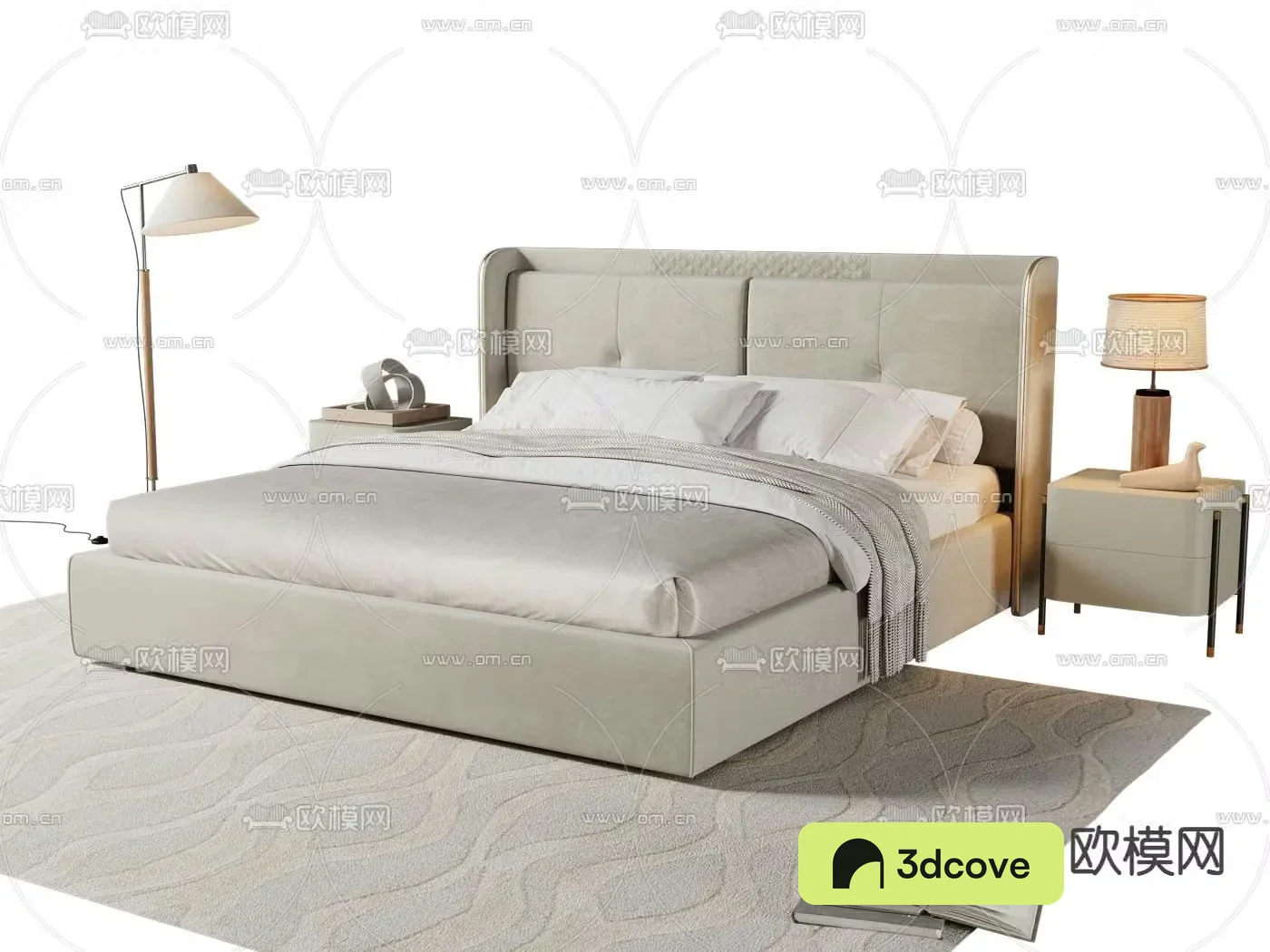 Simple double bed