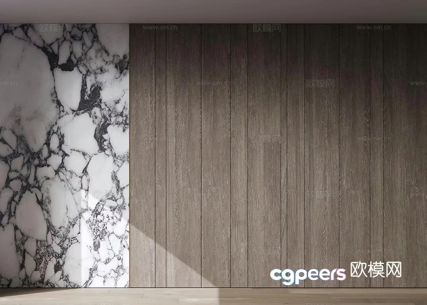 Modern modeling wall wall panel wood veneer wall panel marble wall panel 3d model