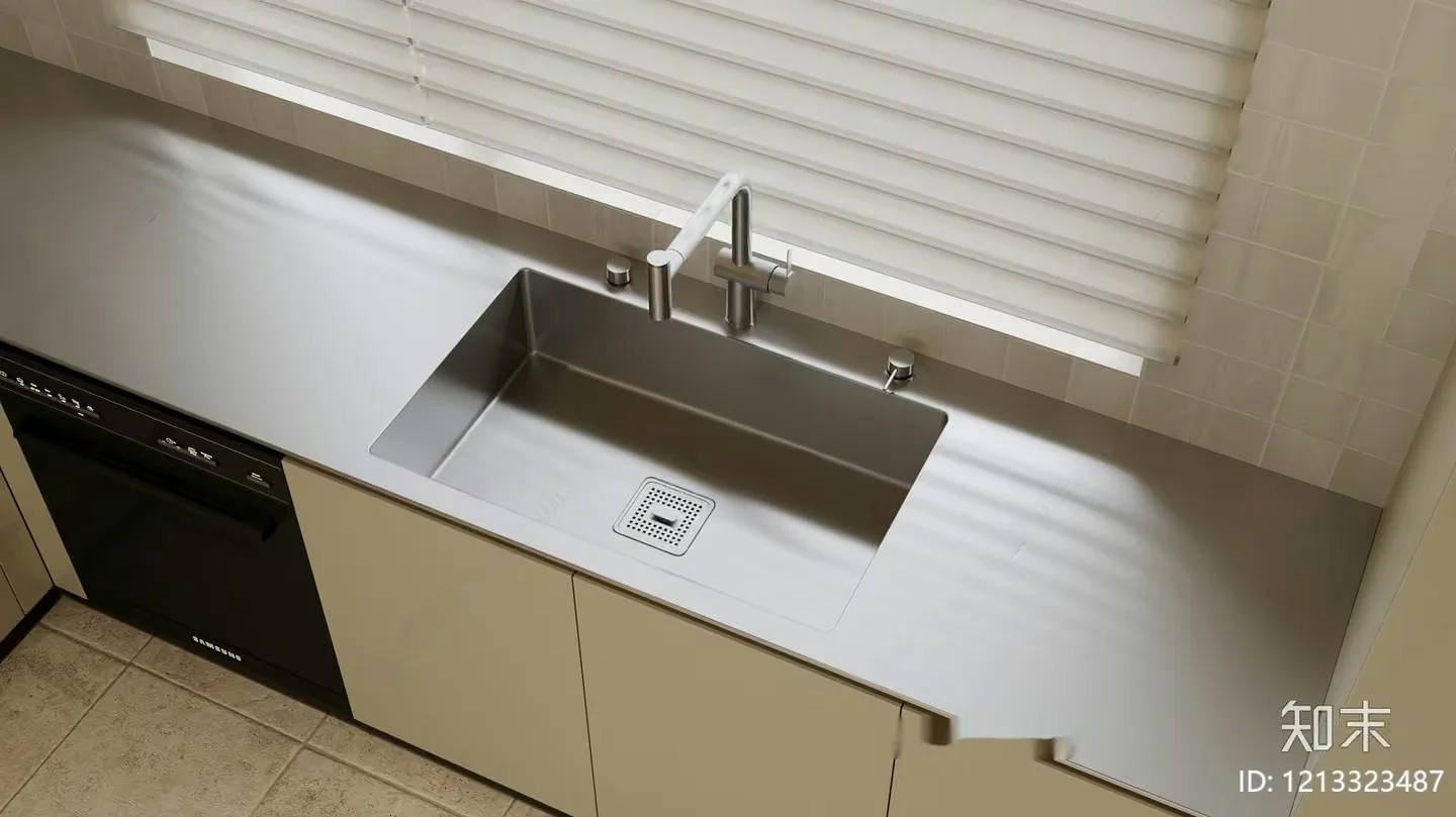 Modern Kitchen Sink 3D Model – 5958 – VRAY Render