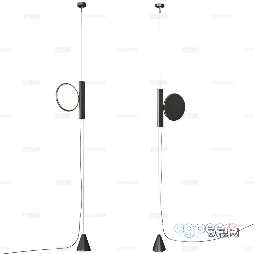 Modern Italian minimalist floor lamp 3d model