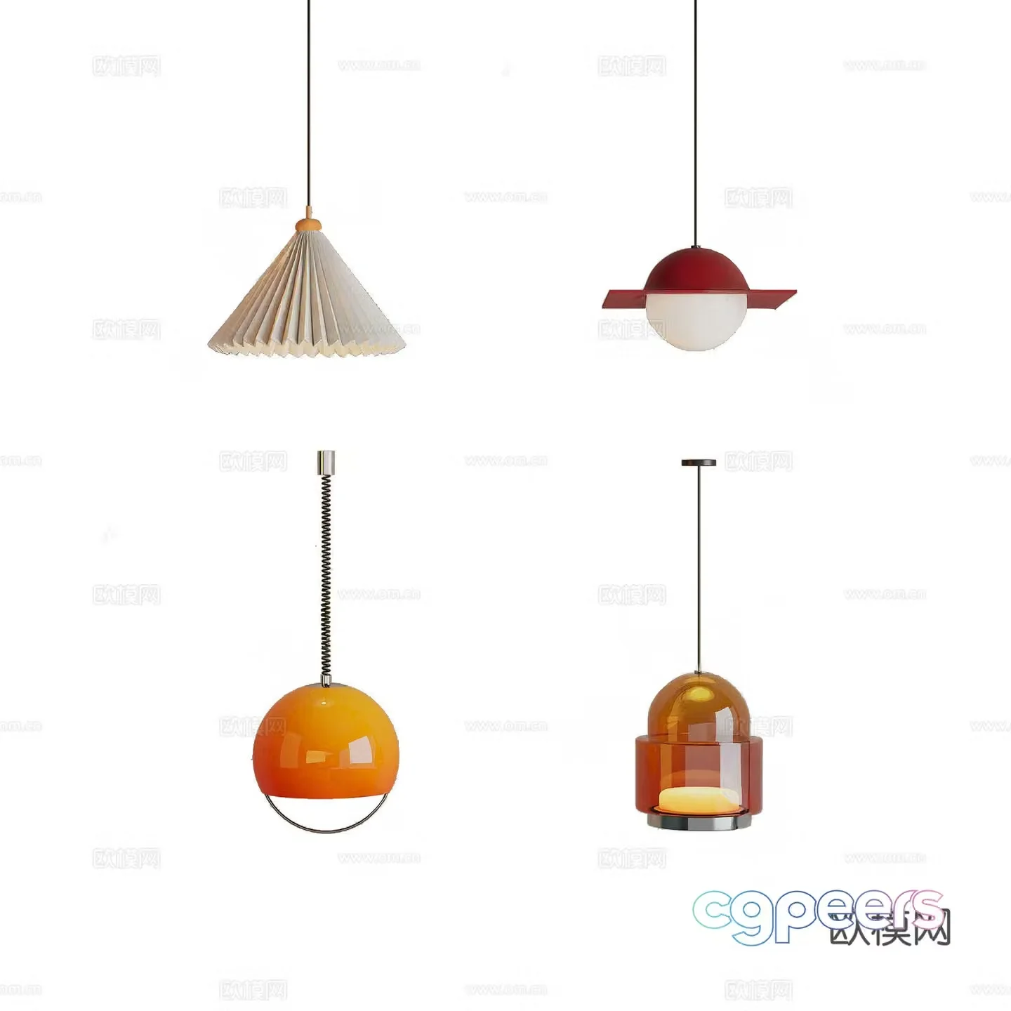 Medieval style small chandelier 3D model