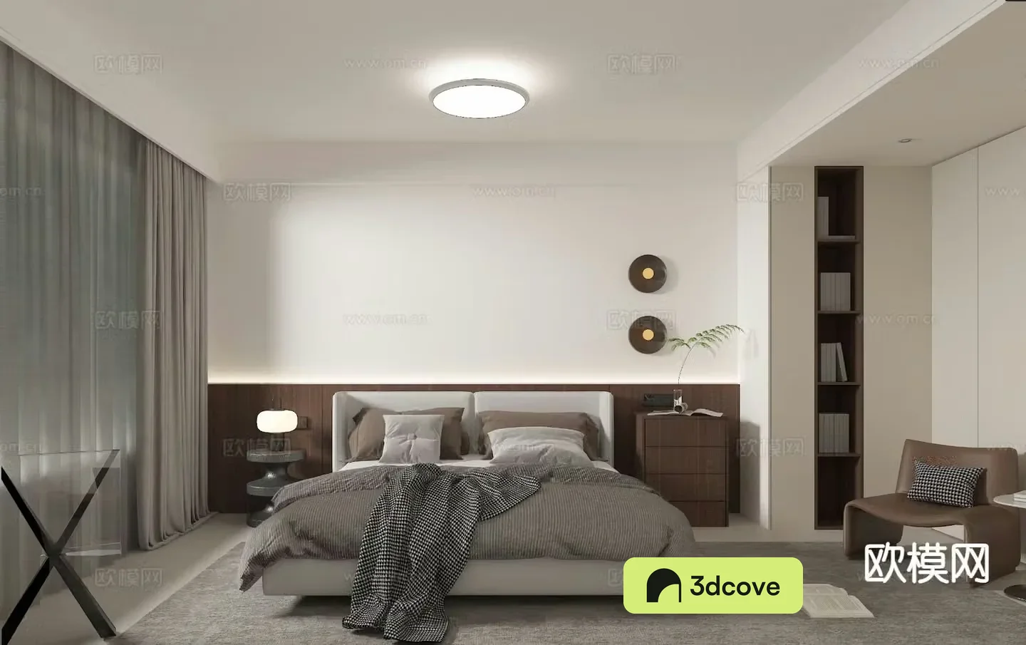 Modern minimalist bedroom master bedroom