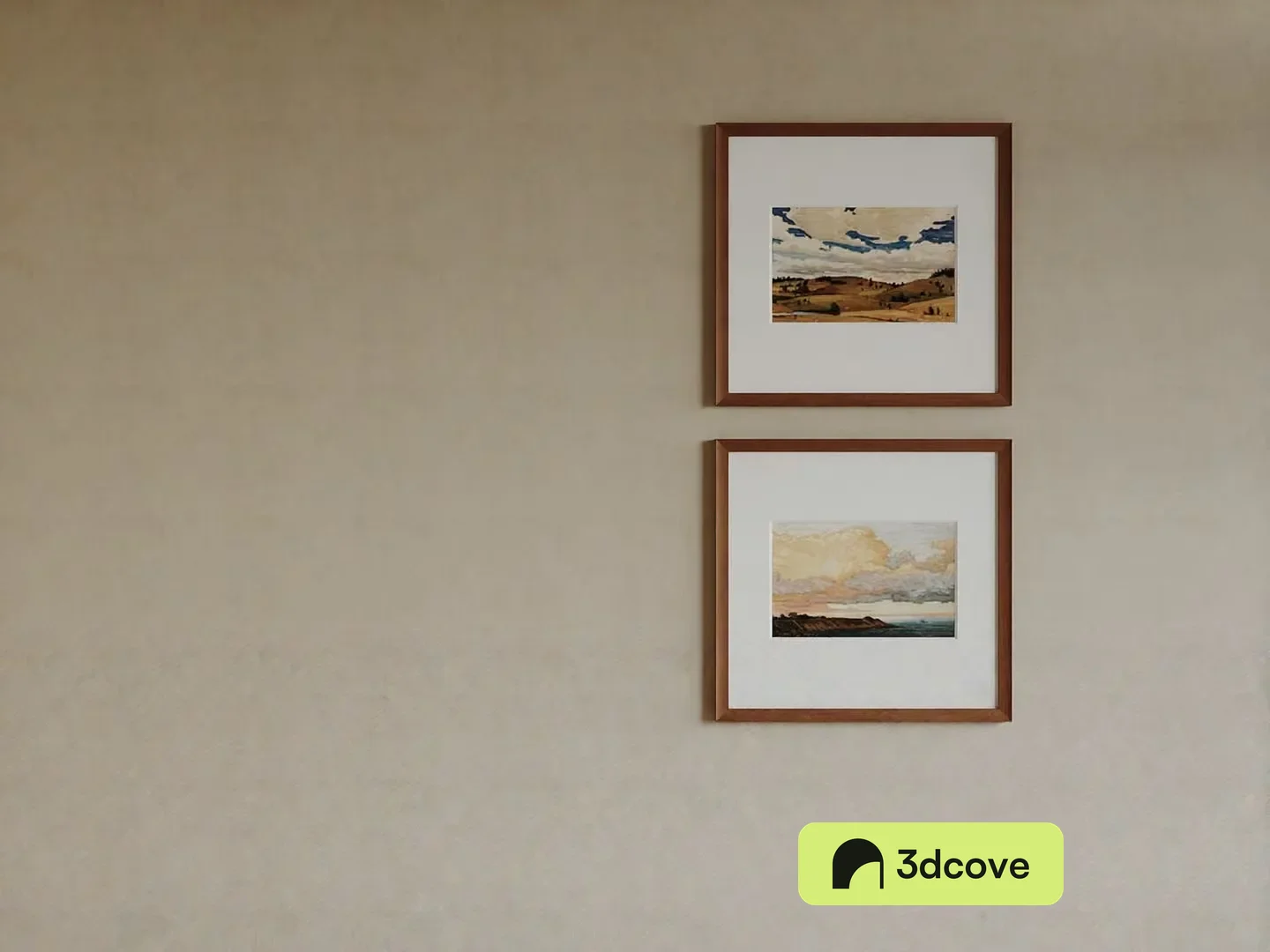 Two Framed Landscape Paintings