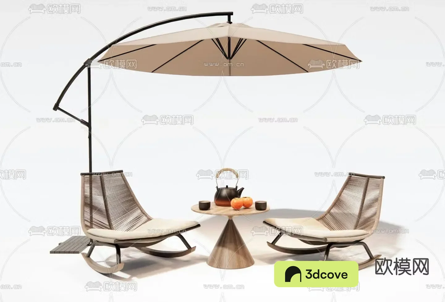 Rattan outdoor chair rocking chair leisure chair