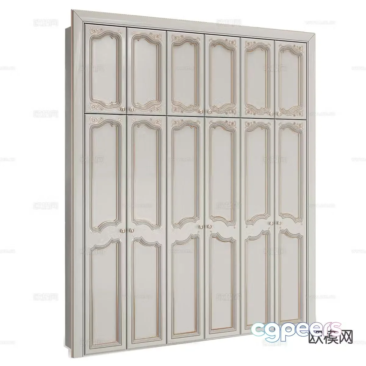 French wardrobe 3d model