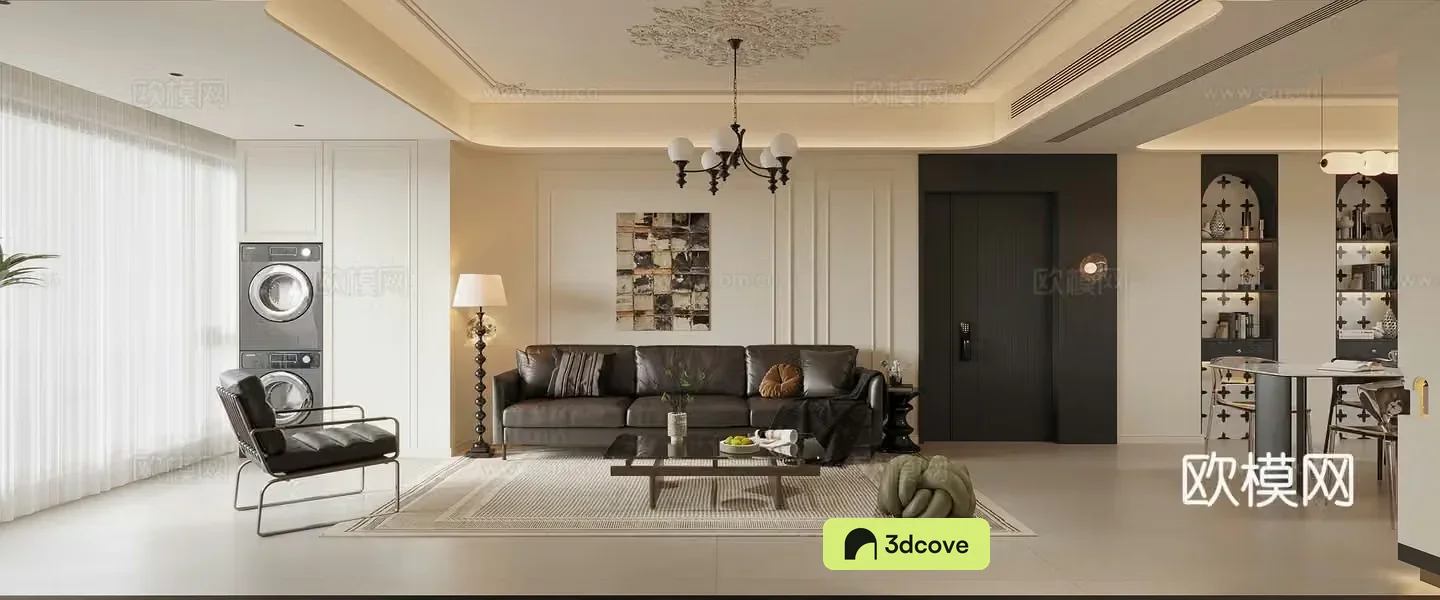 Modern French living room